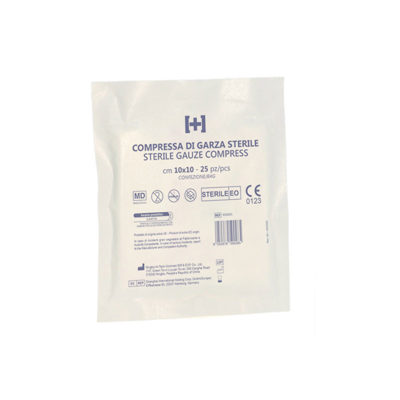 garza compressa sterile 10x10
